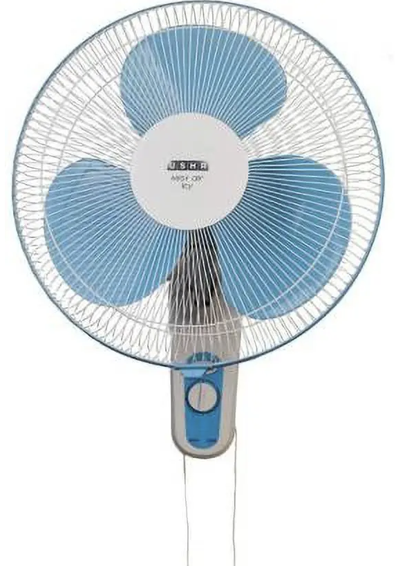 USHA Mist Air Icy 400 mm 3 Blade Wall Fan  (BLUE , WHITE | Pack of 1)