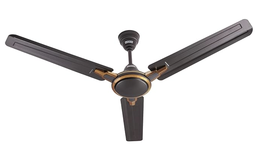 Usha Racer Chrome 1200MM Ultra High Speed 400RPM Ceiling Fan (Rich Smoke Brown) Pack of 1