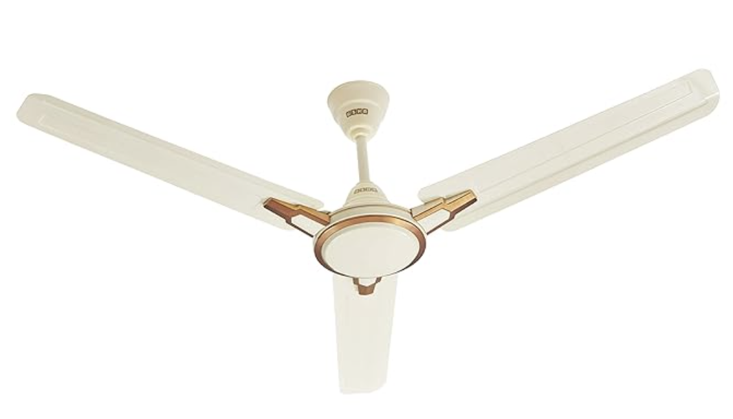 Usha Racer Chrome 1200MM Ultra High Speed 400RPM Ceiling Fan (Rich Ivory)