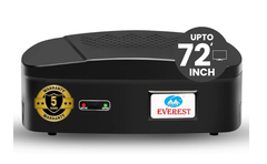 Everest ENT 100-N Model ABS Body Attractive Design Voltage Stabilizer Used Upto 72 Inches LED TV, Home Theater, Set Top Box, Blu-Ray Player Table Top & Wall Mountable (Working Range : 90 V to 290 V)-1