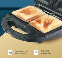 Premier 3-in-1 Sandwich Maker, 750 Watt, With Detachable Plates For Toast, Waffle And Grill - Psm03,-3