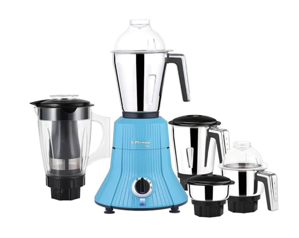 Premier Zesta DX Mixer Grinder set of 5 Jar 230V/750W Aqua Blue MG5152