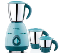 Premier Carina 500W Mixer Grinder- Light Green | 3 Stainless Steel Multipurpose Jars | ABS Body | Overload safety | Heavy Duty Motor | 5 Years Motor Warranty | 1.5 Thickness Multifunctional Blade-1