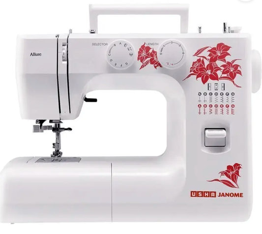 USHA Allure DLX Electric Sewing Machine  ( Built-in Stitches 21)