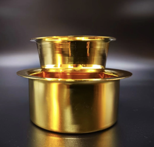 Traditional Pure Brass Davara Tumbler-2