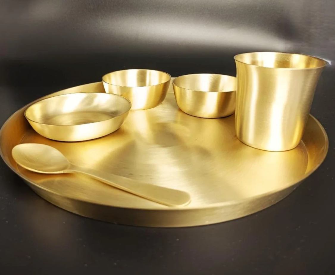 Kansa Thali Set - Matte finish