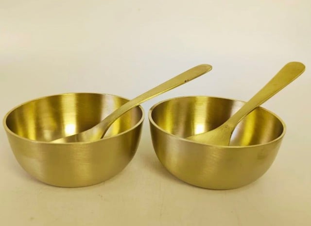 Kansa Katoris with Spoon - Matte finish-1