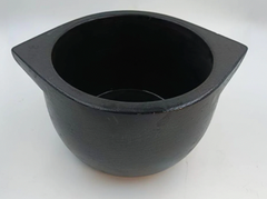 2.3 – 2.5 liter Handmade Natural Soapstone / Kalchatti | Deep Cooking Pot | Open Fire and Gas Stove Compatible | Pre-Seasoned-1