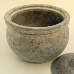 500 – 600 மில்லி சோப்ஸ்டோன் தயிர் பானை | புதிய, கிரீமி தயிருக்கான பாரம்பரிய சேமிப்பு.-2