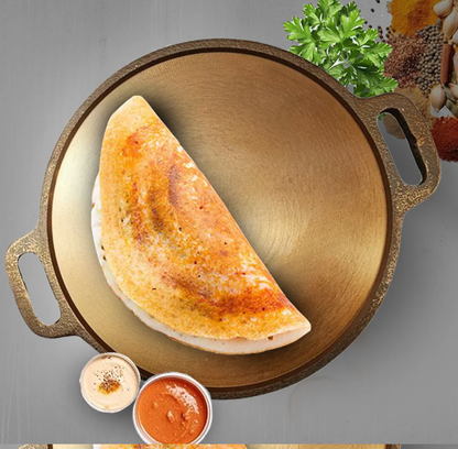 Smooth Golden Finish Cast Iron Roti/Chapati/Dosa Kallu Tawa | 12 inch