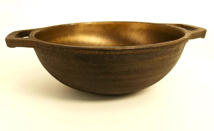 1.3 Liter Cast Iron Kadai / Kadhai 8 Inch with Double Handle