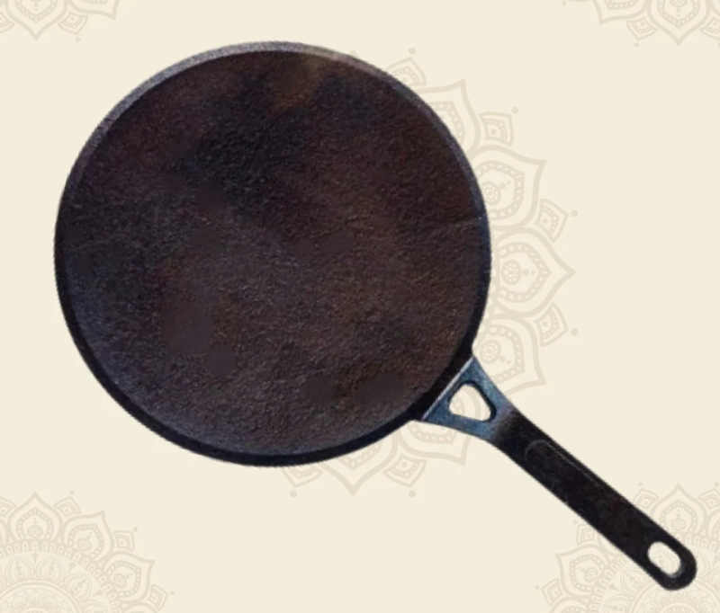 Cast Iron Tawa for Dosa / Chapathi | 25.4 cm / 10 inch, 2.2 kg | Induction Friendly | Non-stick, Pre-Seasoned Tawa-1