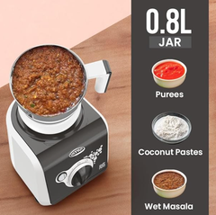 ULTRA Stealth neo MixerGrinder,750W,AISI304 Food Grade SS Jars &Blades,Serrated Stainless Steel Blades,Lesser noise,ABS Body,3Jars Small (0.5L),Medium (0.8L), Large(1.5L), 5Year Motor Warranty-2