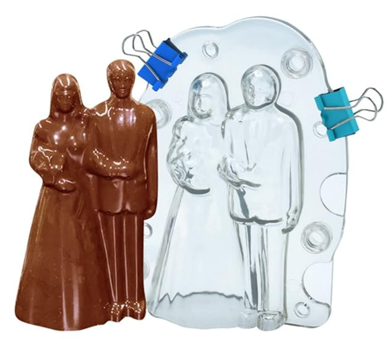 Chocolate Mold No Odor Anti-wear Cute Round Edge Chocolate Mold for Hotel-2