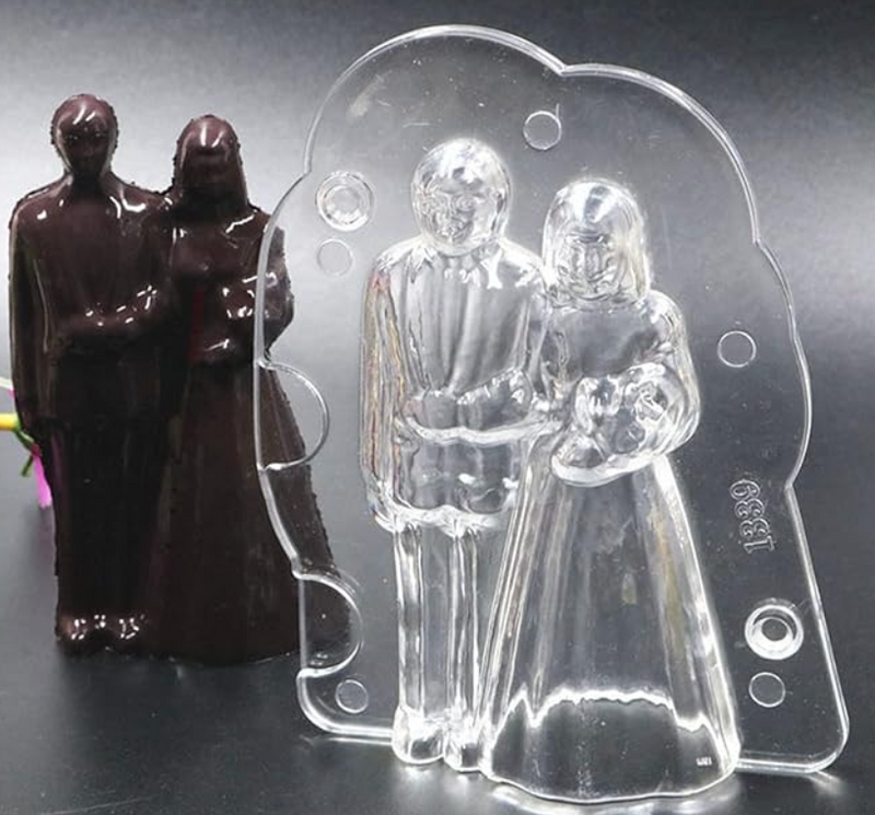 Chocolate Mold No Odor Anti-wear Cute Round Edge Chocolate Mold for Hotel-3