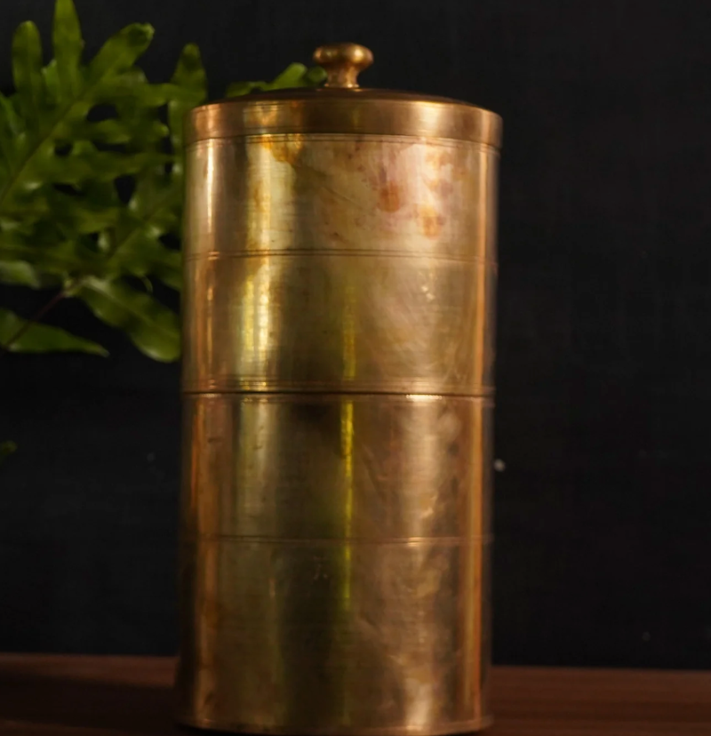 Antique Brass Coffee Filter-1