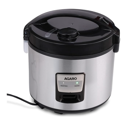 AGARO Regency Electric Rice Cooker, 5L Ceramic Coated Inner Bowl, Cooks up to 1.5Kgs (approx.10 cups) raw rice, 700 W, Easy Grip handle, Automatic Cooking, Keep Warm Function, Multipurpose Cooking