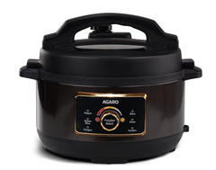 AGARO Royal Electric Pressure Cooker, 3 Liter Stainless Steel Inner Pot, 5 Preset Menu, Automatic Cooking, Black-1