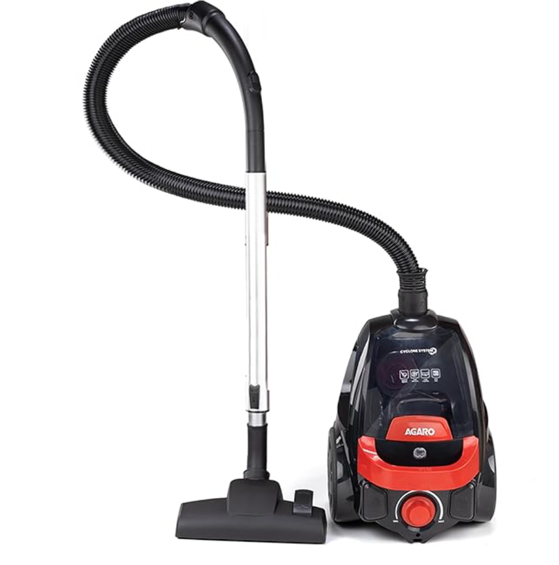 AGARO ICON 1600 Watts Bagless Dry Vacuum Cleaner for Home & Office, up to 24 kPa Variable Suction with Cyclonic Technology, 1.5L Bagless Bin, Multiple Accessories, Compact & Lightweight, Easy to Use-1