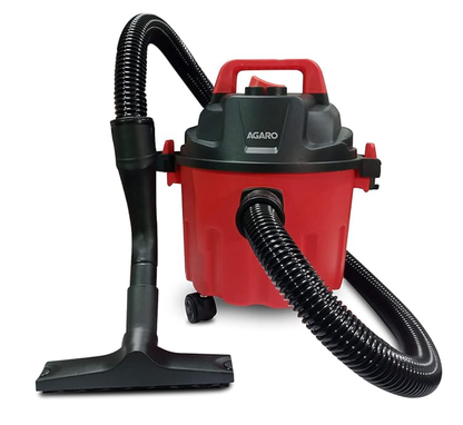 AGARO Rapid Vacuum Cleaner, 1000W, Wet & Dry, for Home Use, Blower Function, 10L Tank Capacity, 16.5 kPa Suction Power, Plastic Body, Red.
