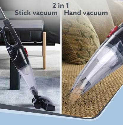 AGARO Regal Plus Upright Vacuum Cleaner, 2-in-1, Handheld & Stick, Dry Vacuuming, for Home Use, 800 Watts, 6.5 kPa Suction Power, Bagless, Black