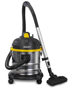 AGARO Ace 1600 Watts, 21.5 Kpa Suction Power, 21 litres, Wet&Dry, Stainless Steel HEPA Filter Vacuum Cleaner with Blower Function, Washable Dust Bag, Yellow/Steel, 1 Piece-1