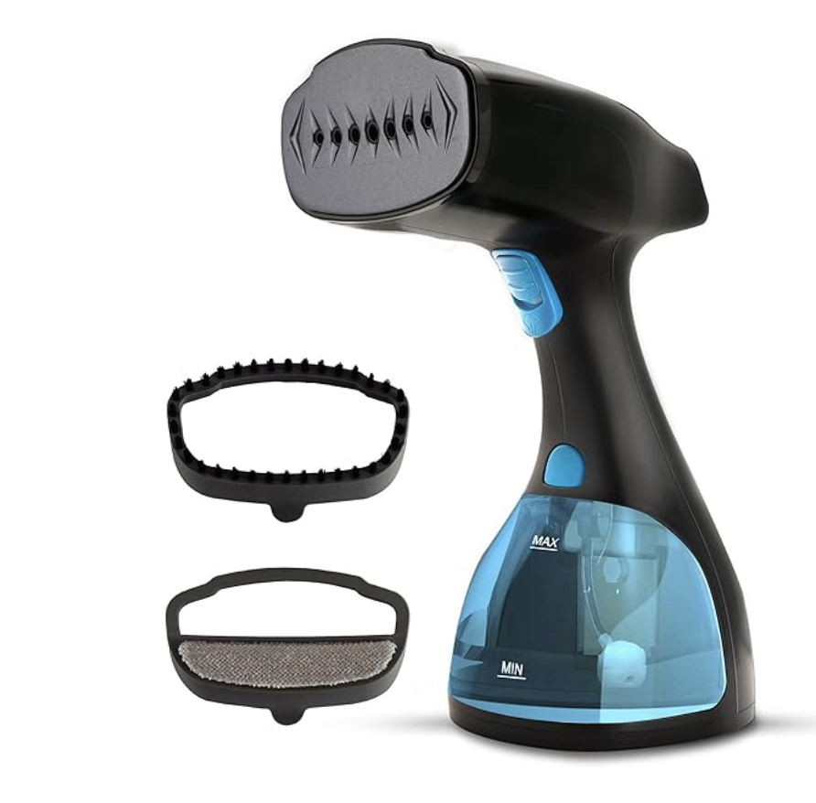 AGARO Signify Handheld Garment Steamer, Wrinkle Remover, Iron, Fast Heat, Ceramic Steam Nozzle, 1500W, 260 ML Water Tank, Detachable Fabric Brush