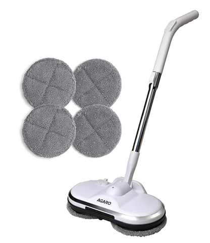 AGARO Regency Electric Spin Mop for Floor Cleaning, Mopping, Automatic Wet Mopper, Cordless, Adjustable Handle, Water Sprayer, Lightweight, for Wooden, Tiles & Hard Floors, Home, Kitchen & Office use
