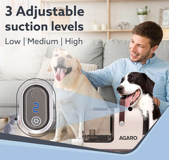 AGARO Supreme Pet Grooming Kit & Vacuum Suction, Picks up 99% Pet Hair, Dry Vacuuming, 3 Suction Modes Up to 10 kPa, 350 Watts, Multi Grooming Tools, 2.5L Bin, for Pets, Furniture and Car Cleaning-3