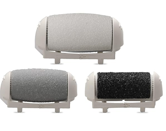 AGARO Callus Remover Replaceable Heads, 3 Pcs, Callus & Dead Skin Removal Filer, Pedicure At Home