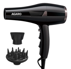 AGARO HD-1150 2200 Watts Professional Hair Dryer with Concentrator, Diffuser & Cool Shot Button- Black-1