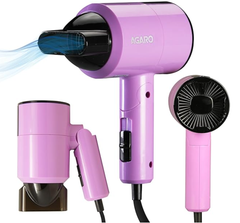AGARO HD-1211 ஹேர் ட்ரையர் 1100 வாட்ஸ், 2 வெப்ப வேகம் மற்றும் கூல் மோட், மடிக்கக்கூடியது (சிறிய அளவில்), ஊதா -1