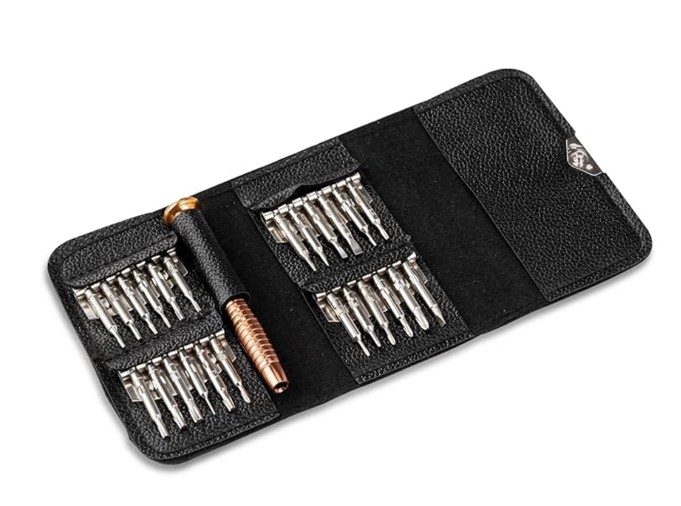 AGARO 25 in 1 Precision Screwdriver Set, Multi Pocket Repair Tool Kit for Mobiles and Laptops