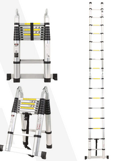 Telescopic Ladder 16.5 ft/8x2 Steps LD2017-1