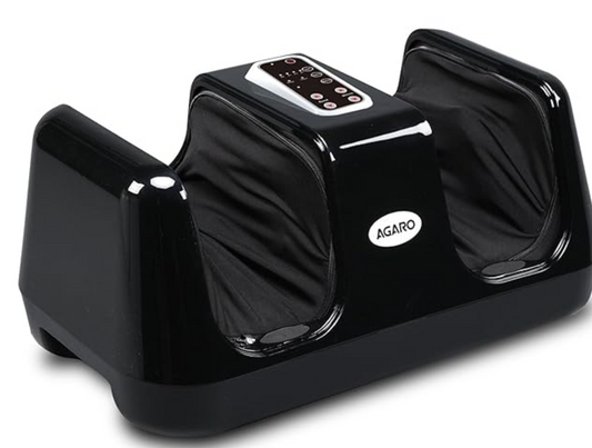 AGARO Square Shiatsu Foot Massager with Kneading Function for Pain Relief & improving Blood Circulation, Corded Electric, Black