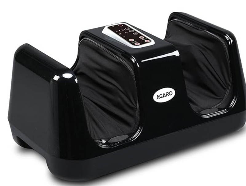 AGARO Square Shiatsu Foot Massager with Kneading Function for Pain Relief & improving Blood Circulation, Corded Electric, Black-1