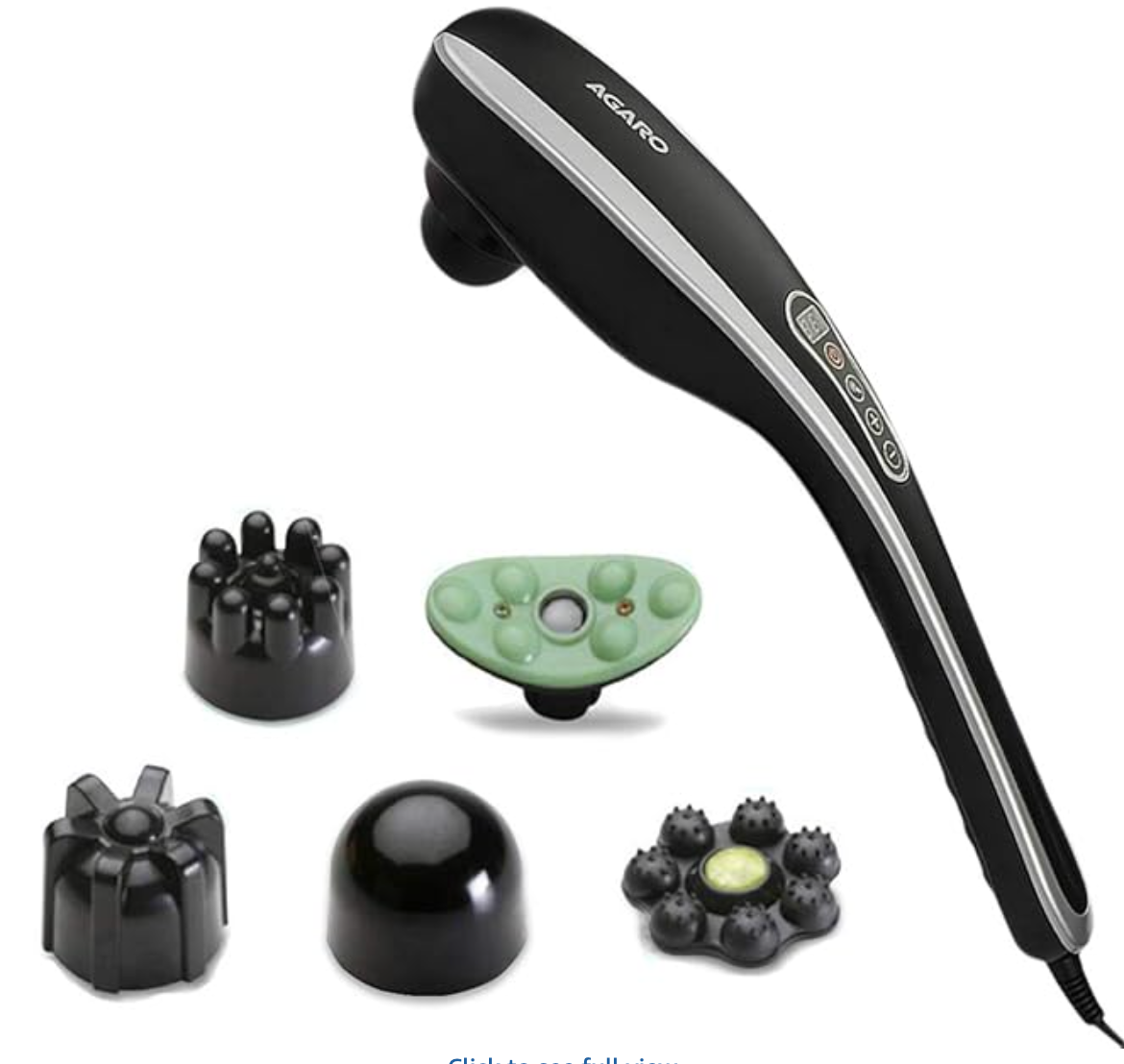 AGARO MARVEL Electric Handheld Full Body Hammer Massager with 5 Massage Heads, 5 Mode & 6 Speed Settings for Pain Relief & Relaxation, Back, Leg & Foot