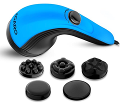 AGARO Atom Plus Electric Handheld Full Body Massager, 4 Massage Heads, Mesh Cover, Variable Speed Settings for Pain Relief and Relaxation, Back, Leg & Foot-2