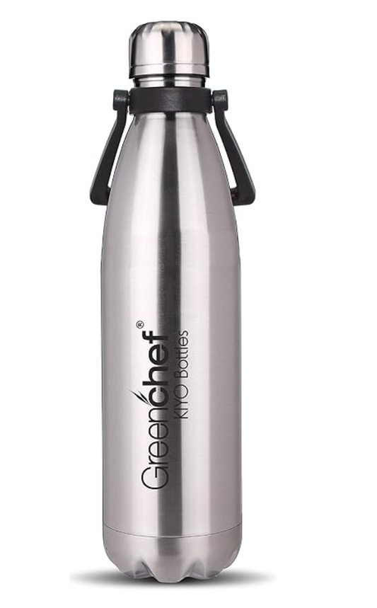 Greenchef Kiyo Thermosteel Duo Deluxe Hot & Cold for 12 Hours Water Bottle (1000ml)u