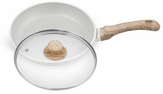 ग्रीनशेफ पेबल एल्युमीनियम डाई कास्ट फ्राई पैन 240 मिमी, 2 लीटर क्षमता के साथ | 5 परत वाला हेल्दी ग्रेनाइट नॉन-स्टिक कोटिंग, PFOA मुक्त | ब्रेकफास्ट पैन 