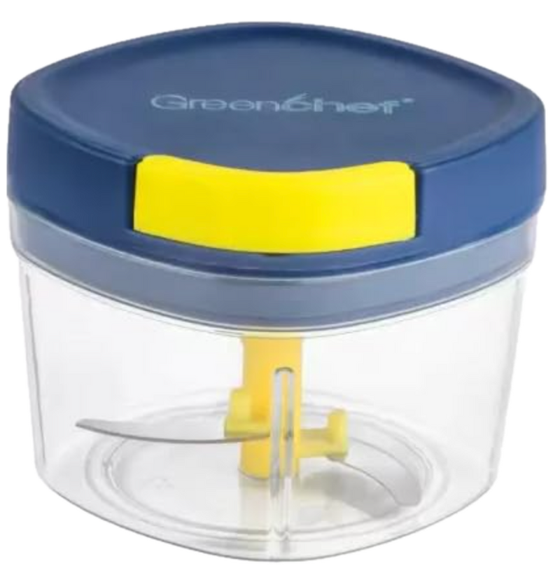 Greenchef Mini Pro Vegetable Chopper 650 ML Capacity with Stainles Steel Two Blades-1