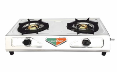 Greenchef Ruby Stainless Steel Silver 2 Burner Gas Stove, Manual Ignition-1