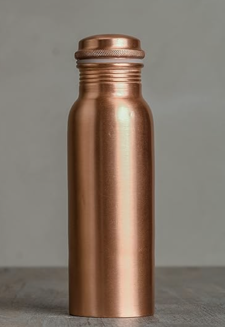 Copper Bottle | Pure Copper Water Bottle for Healthy Hydration | Set of 2