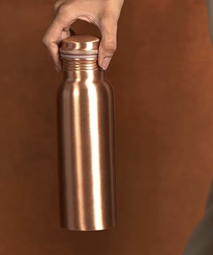 Copper Bottle | Pure Copper Water Bottle for Healthy Hydration | Set of 2
