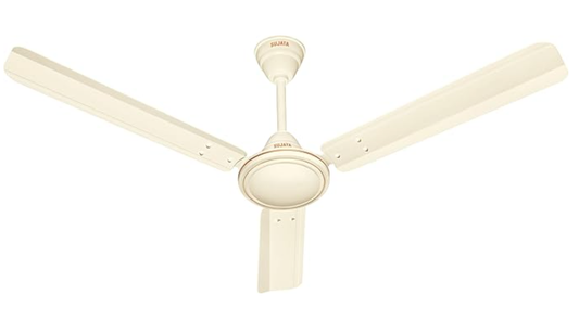 Sujata Ceiling Fan 1200mm | 3-Year Warranty | Ceiling Fan for Living Room/Bedroom, 100% Copper Winding, Powerful airflow, BEE Star Rated (AL 450 - Ivory)