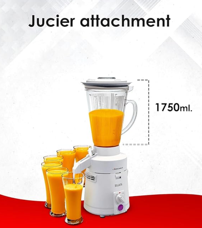 Sujata Megamix 900 Watts Mixer Blender | 22000 Rotations Per Min | 90 Minutes Continuous Running | Versatile Jar 1750 ml
