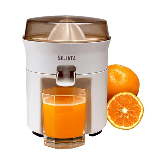 சுஜாதா சிட்ரோமேடிக் தி எக்ஸ்பர்ட் சிட்ரஸ் ஜூஸர் | 40 வாட்ஸ் | நிமிடத்திற்கு 110 சுழற்சிகள் | சிறப்பு எலுமிச்சை பிரஸ் உடன் 