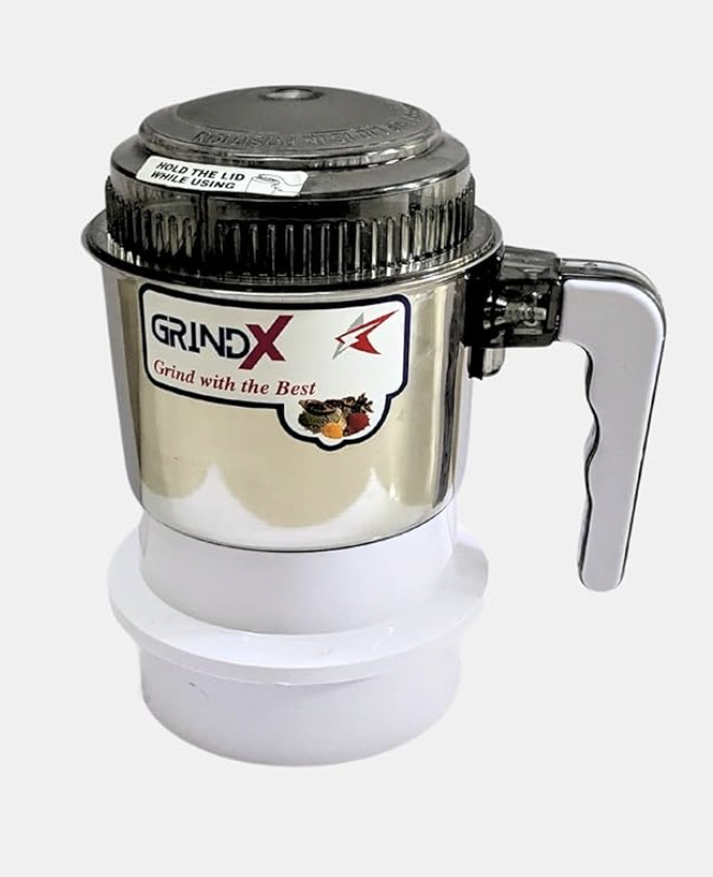 Stainless Steel Grindx Jar Compatible with sujata Mixer Grinder 900 watts Model, 400ml Capacity-1