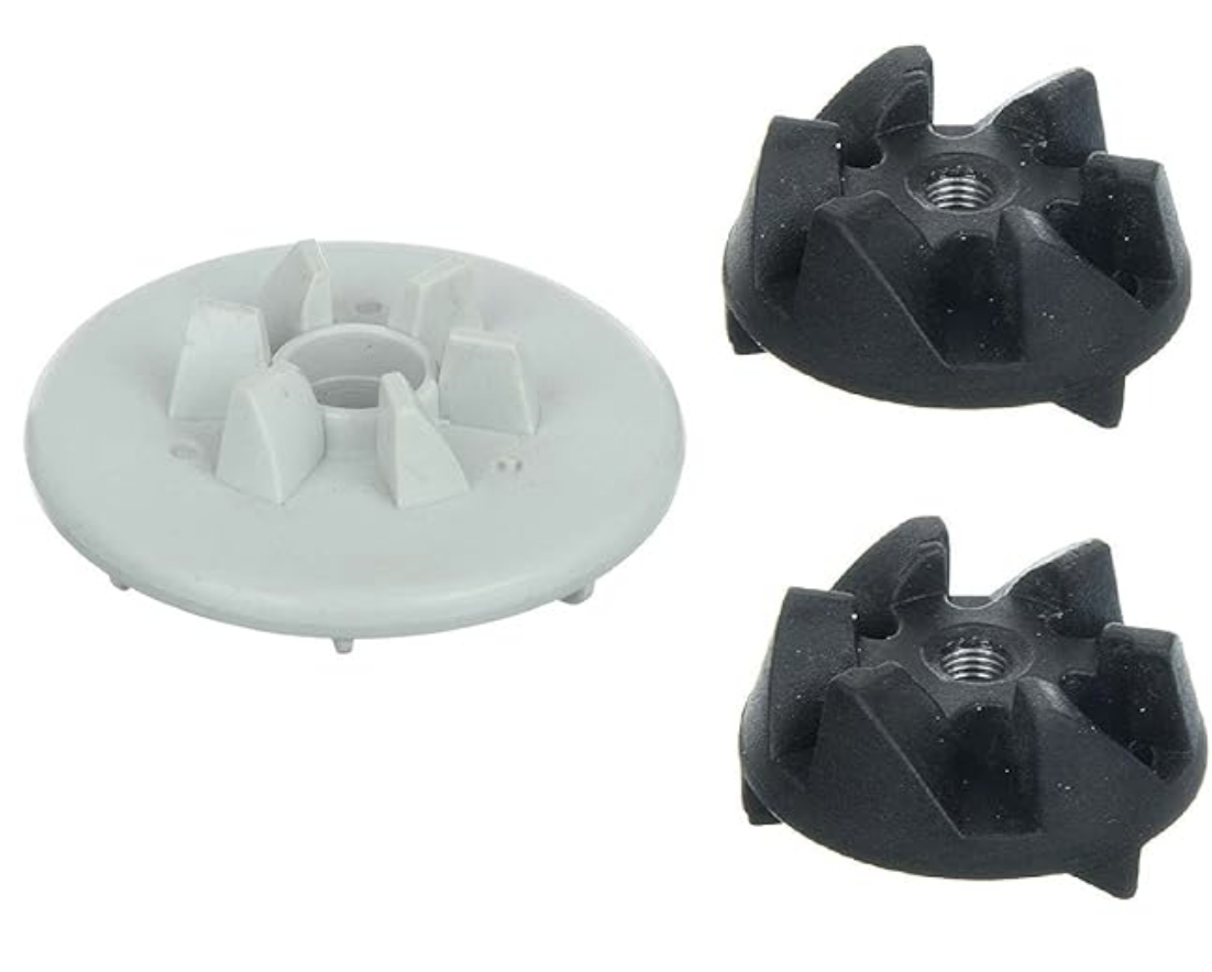 Motor & Jar Coupler Gear Set for "PANASONIC/NATIONAL PANASONIC" Mixer Grinders | Mixer Grinder Replacement Parts | Black, Grey (1Motor Coupler+ 2Jar Couplers)