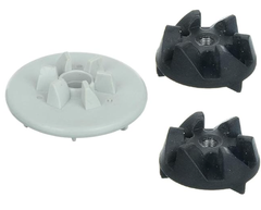 Motor & Jar Coupler Gear Set for "PANASONIC/NATIONAL PANASONIC" Mixer Grinders | Mixer Grinder Replacement Parts | Black, Grey (1Motor Coupler+ 2Jar Couplers)-1